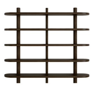 Juliet væghylde i røget eg med 5 hylder H:140 x D:22 x B:130 cm