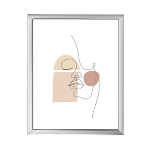 Malina billedramme PVC blank Sølv 13x18 cm