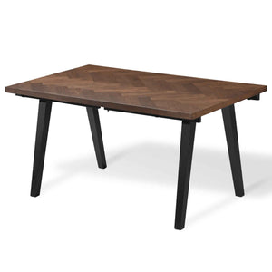 Madelina sildebensbord 150/240x90 cm - Lakeret egefiner i røget eg (Forberedt til tillægsplader)