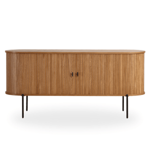 Florence jalousi skab med lameller i eg 160x45x75 cm