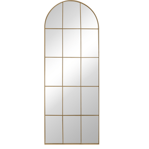 Mia - New yorker spejl med buning i guld 70 x 180 cm