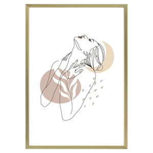 Ibi billedramme 21x30 cm guld