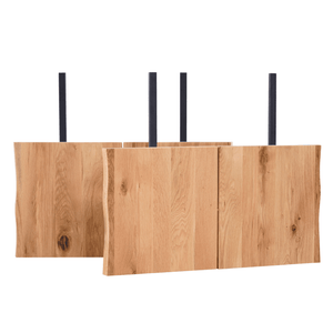 Susan/Molly/Esther - tillægsplade med split (2 stk.) til plankebord - Olieret egetræ