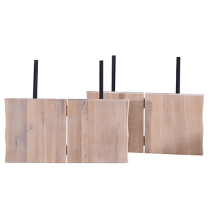 Susan/Molly/Esther - tillægsplade med split (2 stk.) til plankebord - Hvid olieret egetræ