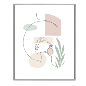 Malina billedramme PVC blank Stål 30x40 cm