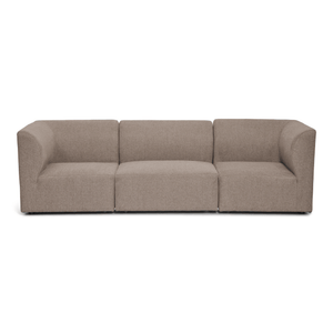 Emilia modulsofa i sand med 3 moduler L: 243 X D: 79 cm X H: 72 cm