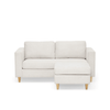 Hildur 2 personers chaiselong sofa i beige