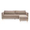 Hildur 3 personers chaiselong sofa i sand