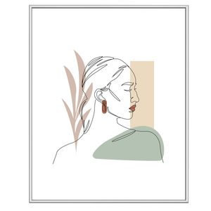 Malina billedramme PVC blank Sølv 40x50 cm