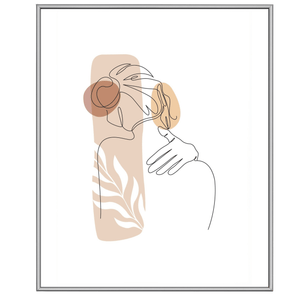 Malina billedramme PVC blank Stål 50x70 cm