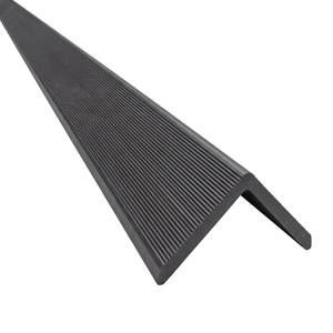 Kinsley - top-/afslutningsliste til facadebeklædning i sort komposit 2900 x 219 x 29 mm