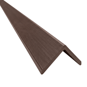 Kinsley - top-/afslutningsliste til facadebeklædning i brun komposit 2900 x 219 x 29 mm
