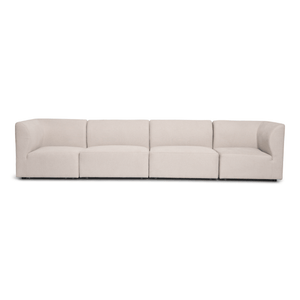 Emilia modulsofa i beige 4 moduler L: 328 X D: 79 X H: 72 cm