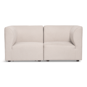 Emilia modulsofa i beige 2 moduler L: 158 X D: 79 X H: 72 cm