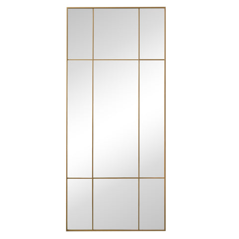New Yorker spejl med guld/messing farvet ramme 180 x 80 cm