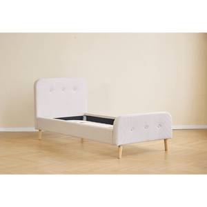 Christian sengeramme i beige 90x200 cm ekskl. sengelameller og madrasser
