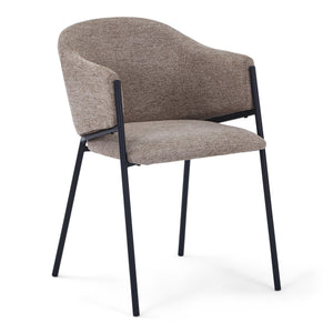 Carolina spisebordsstol i sand tekstil