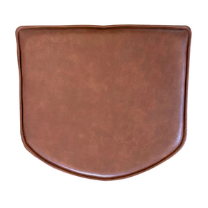 Bella - sædehynde i brunt kunstlæder