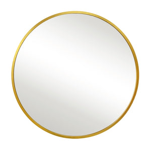 Julia rundt spejl med messing/guld ramme Ø50 cm