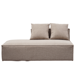 Hailey modul med halvt ryglæne venstrevendt i sand L:148 x D: 100 x H: 65 cm