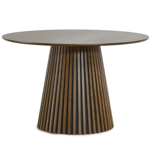 Lewis - Lamel rundt Spisebord I røget Egefiner Ø120 cm