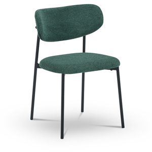Lucinda Spisebordsstol - grøn tekstil