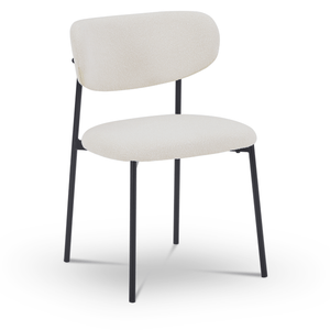 Lucinda Spisebordsstol - hvid boucle