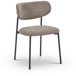 Lucinda Spisebordsstol - sand tekstil