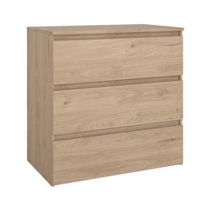 Maise kommode H:70 x B:70 x D:41 cm med 3 skuffer i egelook