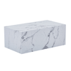 Maxine sofabord hvid marmor look 90x50 cm