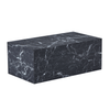 Maxine sofabord sort marmor look 90x50 cm