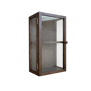 Piper væghængt vitrineskab 60x40x20 cm røget eg