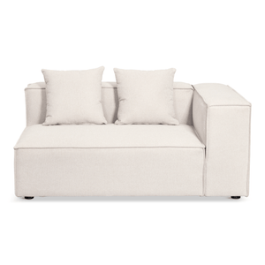 Hailey højre modul i beige L: 147 X D: 100 X H: 65 cm