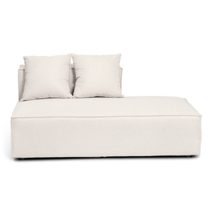 Hailey modul med halvt ryglæne højrevendt i beige L: 148 x D: 100 x H: 65 cm