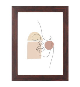 Lea billedramme 13x18 cm røget træ