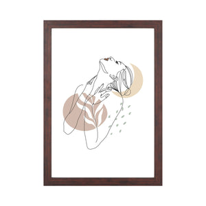 Lea billedramme 21x30 cm røget træ