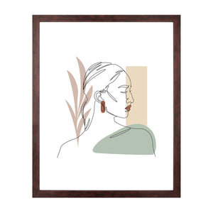 Lea billedramme 40x50 cm røget træ