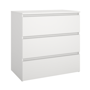 Maise kommode H:70 x B:70 x D:41 cm med 3 skuffer i hvid