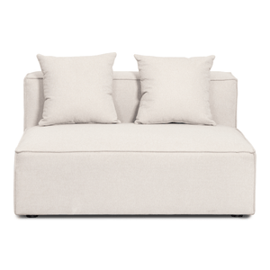 Hailey midtermodul i beige L: 121 X D: 100 X H: 65 cm