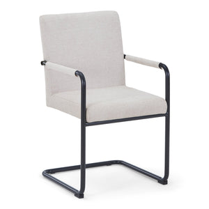 Tessa spisebordsstol i beige tekstil