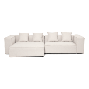 Hailey - Venstrevendt chaiselong modulsofa i beige med 2 moduler L: 294 X D: 148 X H: 65 cm