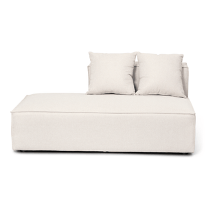 Hailey modul med halvt ryglæne venstrevendt i beige L: 148 x D: 100 x H: 65 cm
