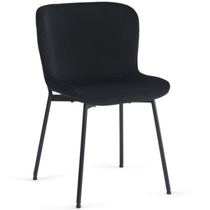 Adena spisebordsstol - Sort velour