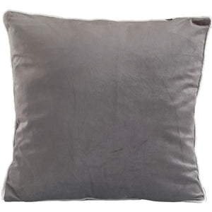 Gabi pyntepude - Grå velour 45x45 cm