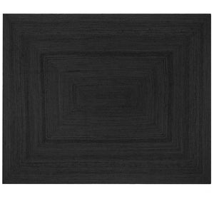 Alex tæppe - Sort jute 240x180