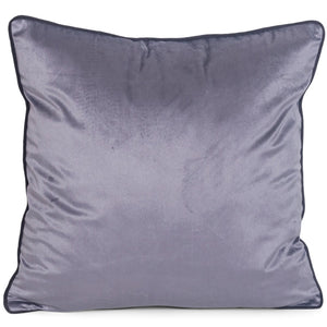 Gabi pyntepude - Sølvgrå velour 45x45 cm