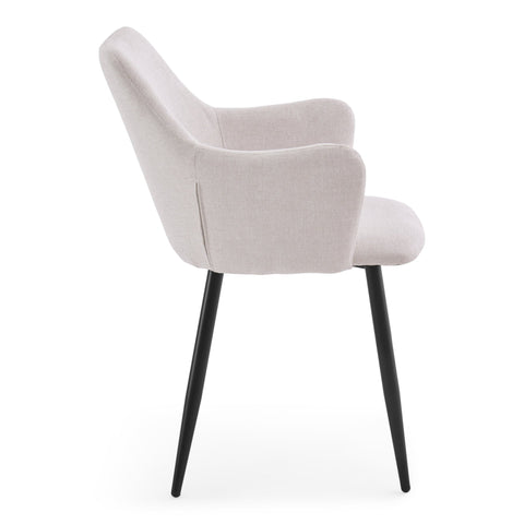 Isabella - spisebordsstol beige tekstil