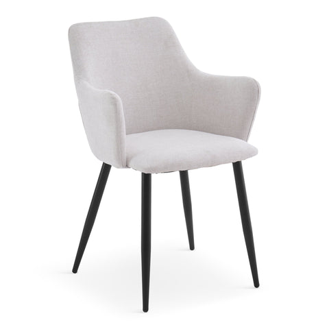 Isabella - spisebordsstol beige tekstil