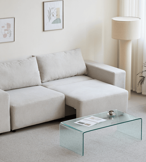 Noelle sovesofa i beige tekstil