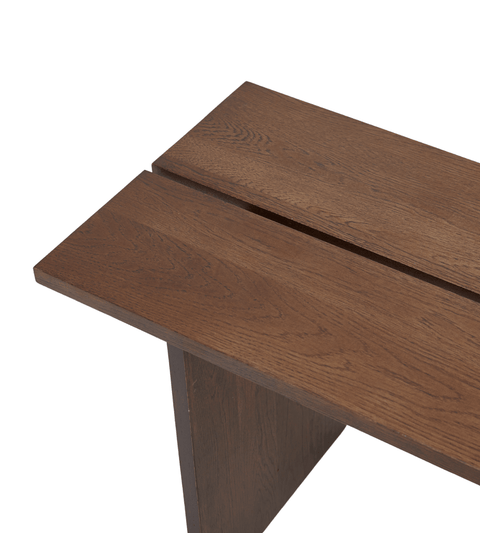 Mekia - bænk i røget eg 110x35x45 cm